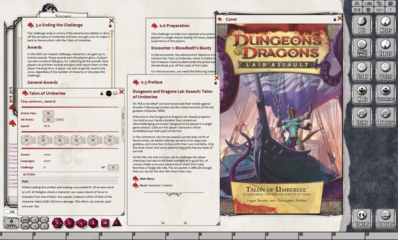 Скриншот из Fantasy Grounds - D&D Lair Assault:Talon of Umberlee