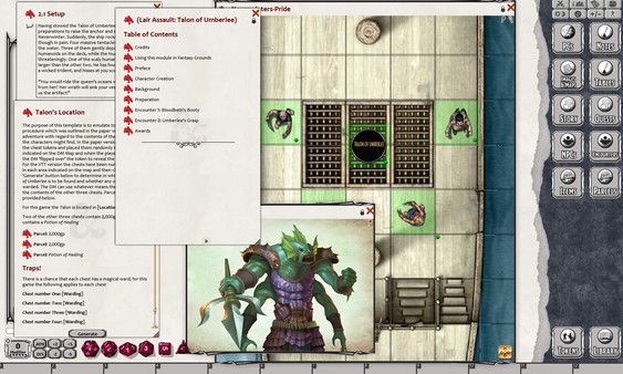 Скриншот из Fantasy Grounds - D&D Lair Assault:Talon of Umberlee