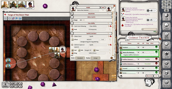 Скриншот из Fantasy Grounds - D&D Lair Assault: Forge of the Dawn Titan