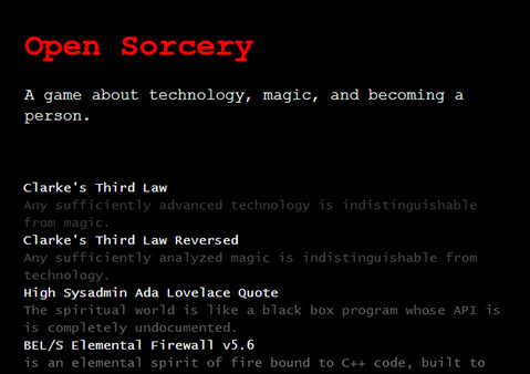 Open Sorcery game for windows Pc 1