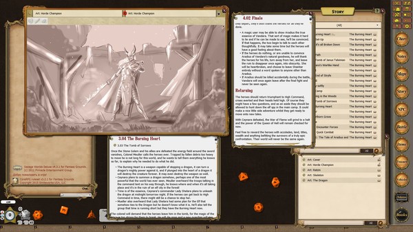 Скриншот из Fantasy Grounds - Shaintar: The Burning Heart (Savage Worlds)