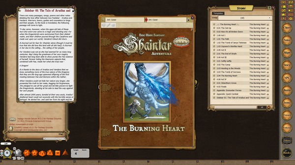 Скриншот из Fantasy Grounds - Shaintar: The Burning Heart (Savage Worlds)