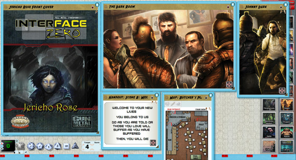 Скриншот из Fantasy Grounds - Interface Zero: Jericho Rose (Savage Worlds)