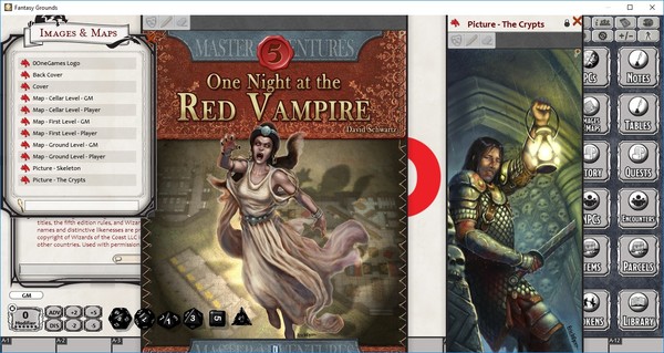 【图】Fantasy Grounds – One Night at the Red Vampire (5E)(截图3)