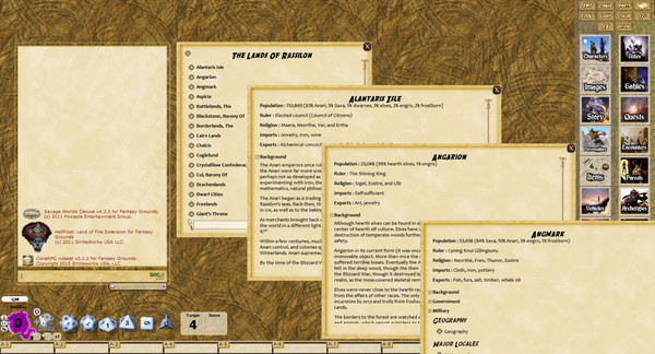 Скриншот из Fantasy Grounds - Hellfrost Gazetteer (Savage Worlds)