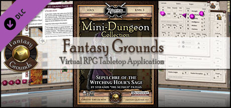 Fantasy Grounds - Mini-Dungeon #020: Sepulchre of the Witching Hour's Sage (PFRPG)