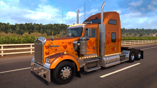 Скриншот из American Truck Simulator - Valentine's Paint Jobs Pack