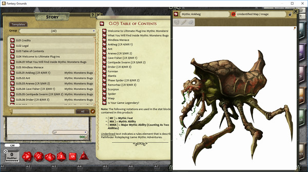 Скриншот из Fantasy Grounds - Mythic Monsters #26: Bugs (PFRPG)