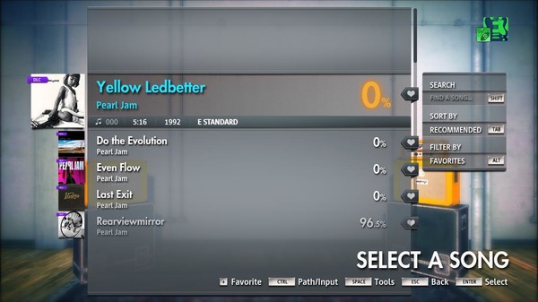 Скриншот из Rocksmith® 2014 Edition – Remastered – Pearl Jam - “Yellow Ledbetter”