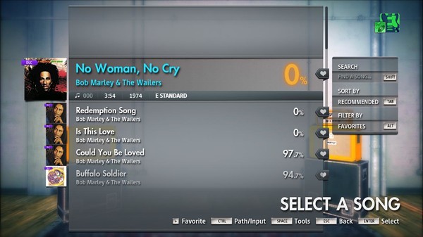 Скриншот из Rocksmith® 2014 Edition – Remastered – Bob Marley & The Wailers - “No Woman, No Cry”