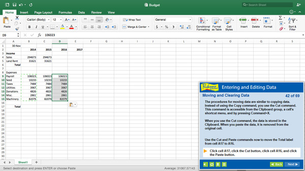 Professor Teaches Excel 2016 – Mac minimum requirements