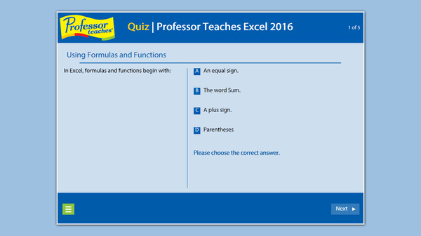 Professor Teaches Excel 2016 – Mac requirements