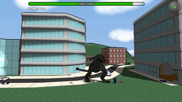 Скриншот из Attack of the Giant Mutant Lizard