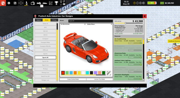 Production Line : Car factory simulation Steam