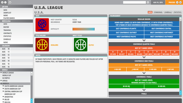 Скриншот из World Basketball Manager 2