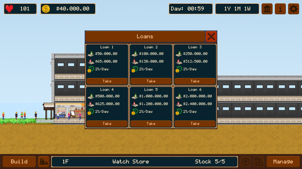 Mall Empire game for Linux 1