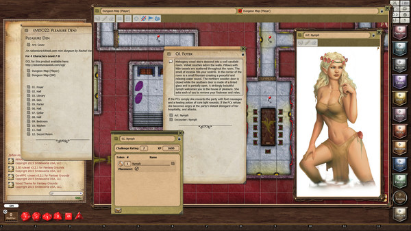 Скриншот из Fantasy Grounds - Mini-Dungeon #022: Pleasure Den (PFRPG)