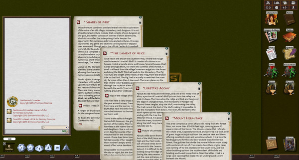 Скриншот из Fantasy Grounds - C2 Shades of Mist (Castles and Crusades)