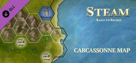 Steam: Rails to Riches - Carcassonne Map cover art