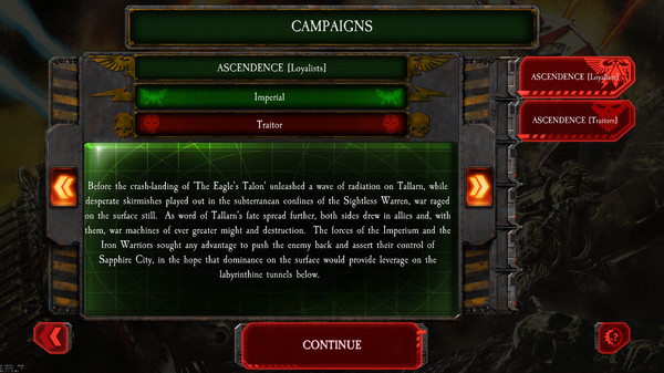 Скриншот из The Horus Heresy: Battle of Tallarn - Ascendence Campaign
