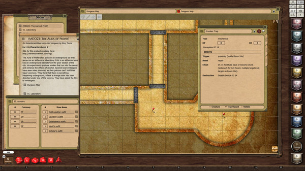 Скриншот из Fantasy Grounds - Mini-Dungeon #023: The Aura of Profit (PFRPG)