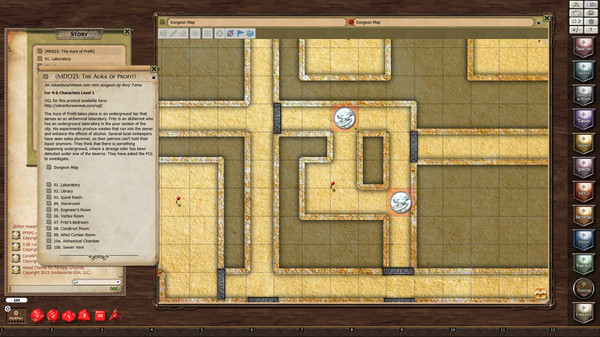 Скриншот из Fantasy Grounds - Mini-Dungeon #023: The Aura of Profit (PFRPG)