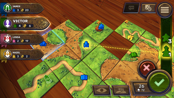 Скриншот из Carcassonne: The Official Board Game