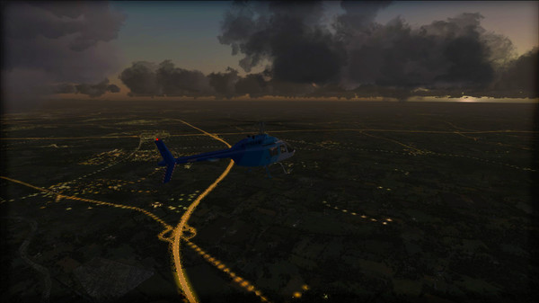 Скриншот из FSX Steam Edition: Night Environment: Germany Add-On