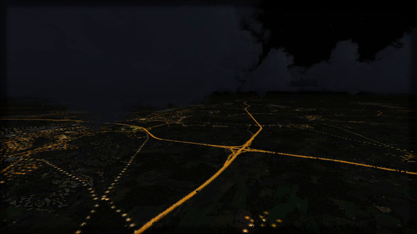 Скриншот из FSX Steam Edition: Night Environment: Germany Add-On