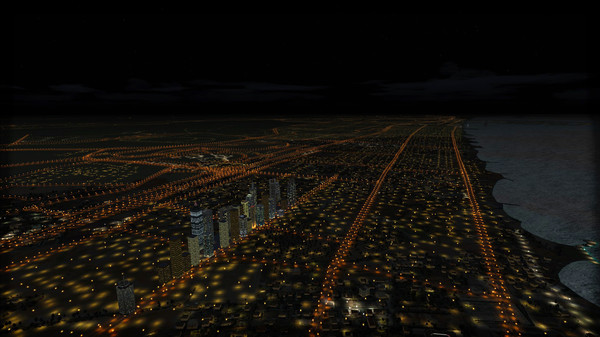 Скриншот из FSX Steam Edition: Night Environment: Germany Add-On