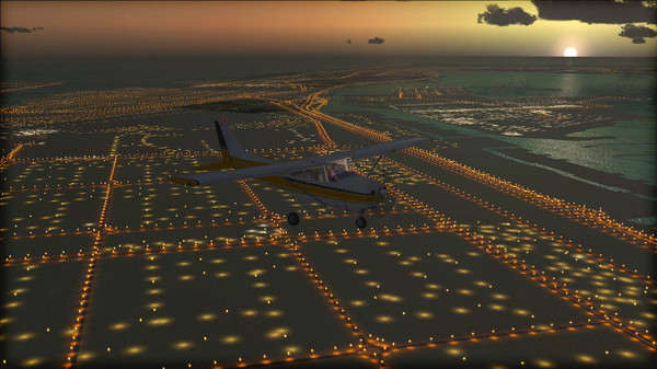 Скриншот из FSX Steam Edition: Night Environment: Dubai Add-On