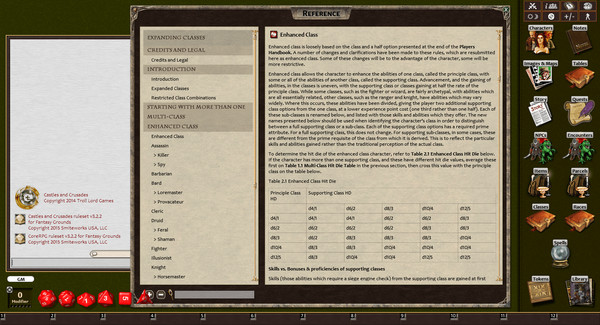 Скриншот из Fantasy Grounds - Expanding Classes (Castles & Crusades)