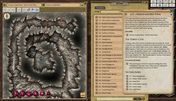 Скриншот из Fantasy Grounds - Compass Point 01: Gnome Crystal Mine (3.5E)