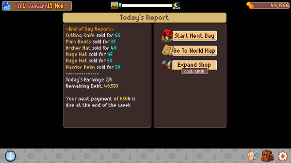 Скриншот из Pixel Shopkeeper