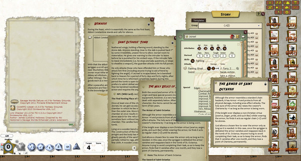 Скриншот из Fantasy Grounds - Daring Tales of Chivalry #01: A Knights Tale (Savage Worlds)