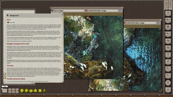 Скриншот из Fantasy Grounds - Black Scroll Games - Hut of Half-Blood Hag (Map Pack)