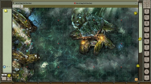 Скриншот из Fantasy Grounds - Black Scroll Games - Hut of Half-Blood Hag (Map Pack)