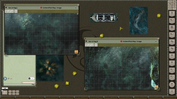 Скриншот из Fantasy Grounds - Black Scroll Games - Hut of Half-Blood Hag (Map Pack)