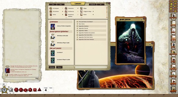 Скриншот из Fantasy Grounds - The Last Parsec: Eris Beta-V (Savage Worlds)