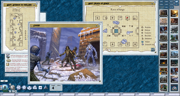 Скриншот из Fantasy Grounds - Hellfrost: The Lost City of Paraxis (Savage Worlds)