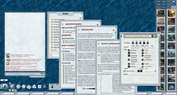 Скриншот из Fantasy Grounds - Hellfrost: The Lost City of Paraxis (Savage Worlds)