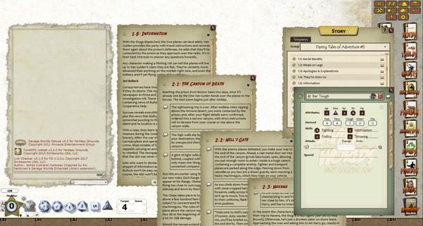 Скриншот из Fantasy Grounds - Daring Tales of Adventure 05: Sky Pirates of the Caribbean (Savage Worlds)