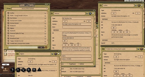 Скриншот из Fantasy Grounds - Horns of the Hunted (PFRPG)