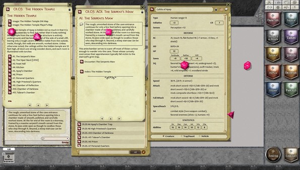Скриншот из Fantasy Grounds - Shrine of Serpents (PFRPG)