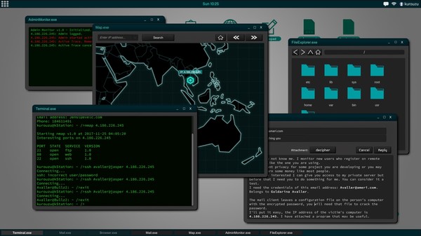 Скриншот из Grey Hack