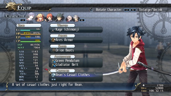 Скриншот из The Legend of Heroes: Trails of Cold Steel - Rean's Casuals
