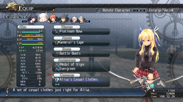 Скриншот из The Legend of Heroes: Trails of Cold Steel - Alisa's Casuals