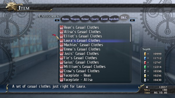 Скриншот из The Legend of Heroes: Trails of Cold Steel - Laura's Casuals