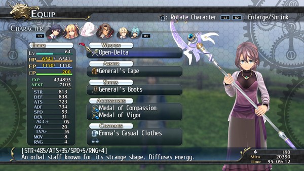 Скриншот из The Legend of Heroes: Trails of Cold Steel - Emma's Casuals