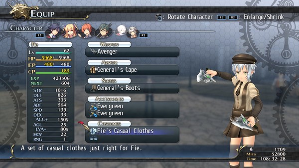 Скриншот из The Legend of Heroes: Trails of Cold Steel - Fie's Casuals